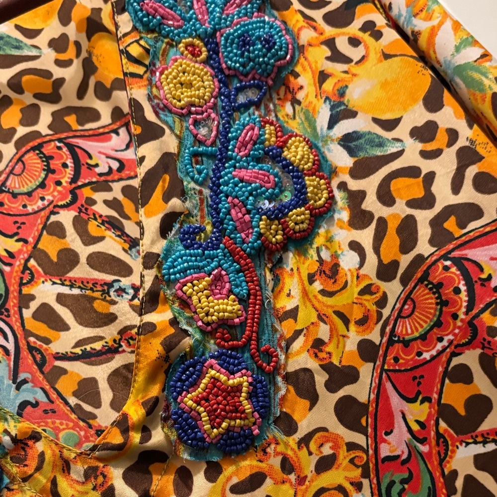 Antica Sortoria Multicolor Printed Maxi Dress - Picture 3 of 4